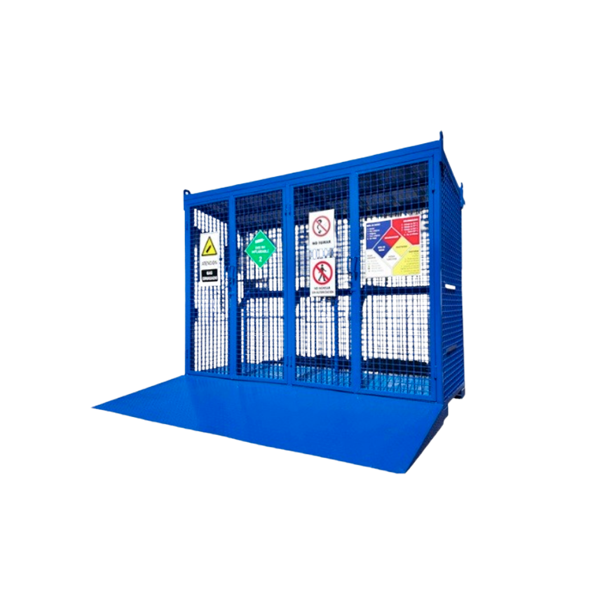 Bodega de seguridad con malla y rampa Mirrihue