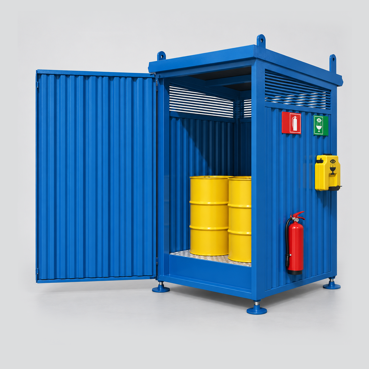 Bodega modular compacta SUSPEL y RESPEL de un vano