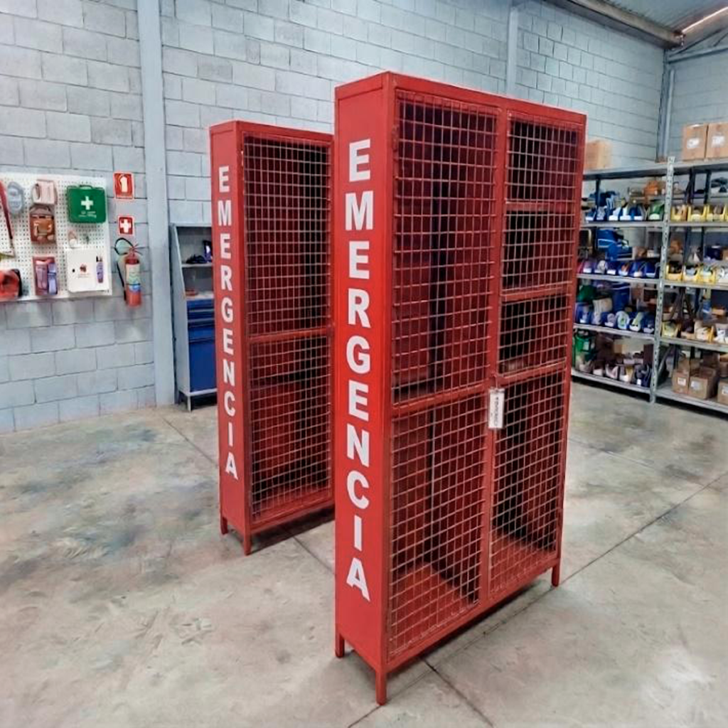 Gabinete mural para tabla espinal y equipos de rescate Mirrihue